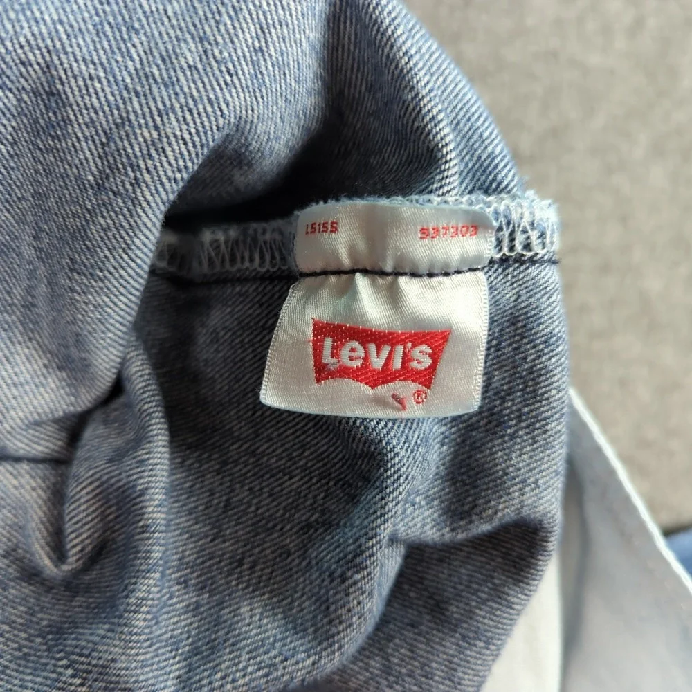 Levis 501 Jeans Mens 34x29 Blue Faded Whiskers Wallet‎ Classic Button Fly